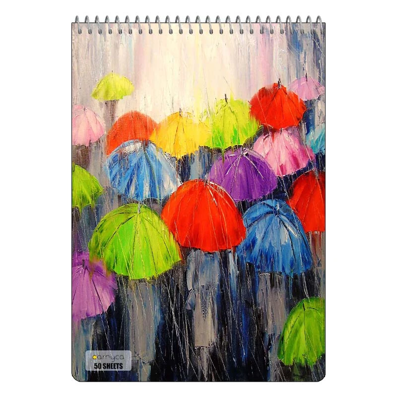 دفتر نقاشی 50 برگ سیمی کارنیکا طرح نقاشی های آبرنگی Watercolor Paintings کد 37255