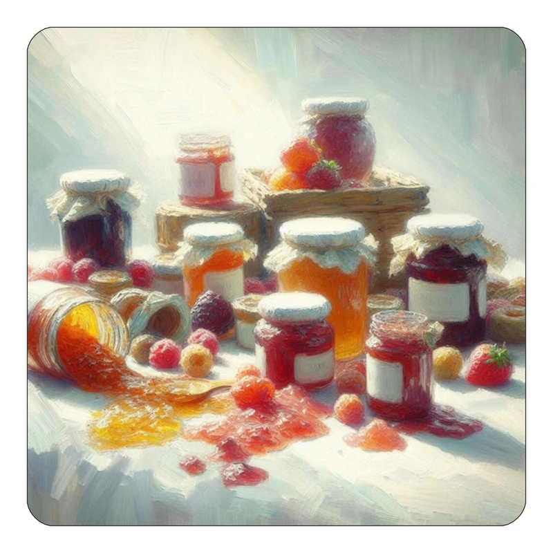 مگنت کاکتی طرح نقاشی رنگ روغن مدل mp73253