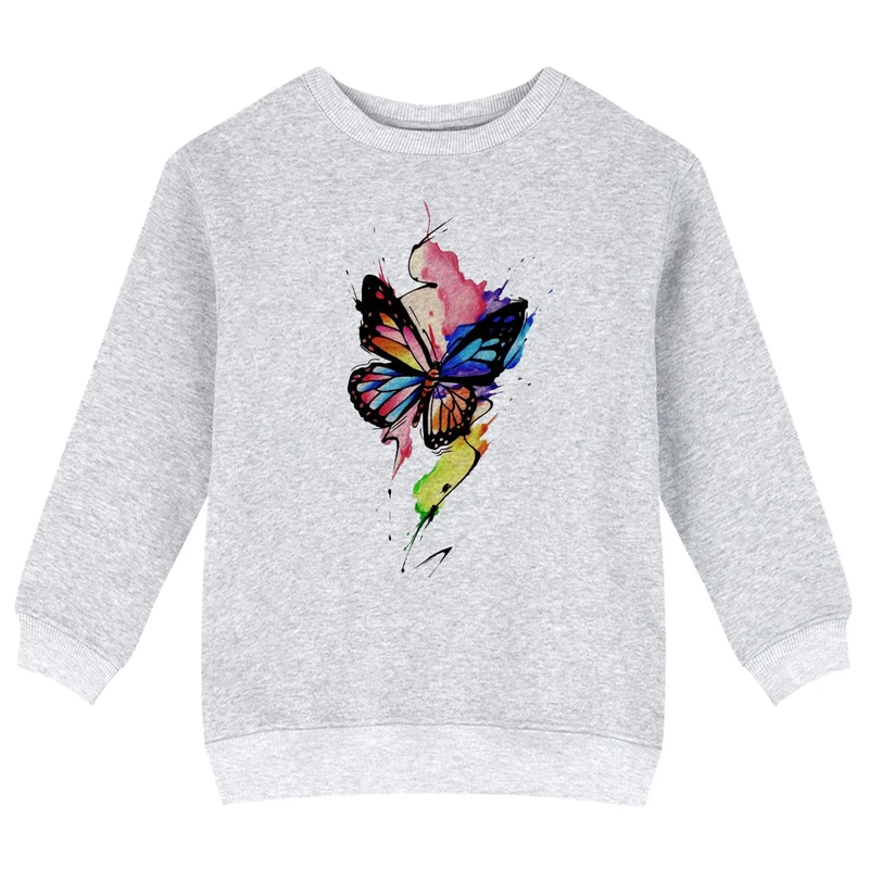 سویشرت دخترانه مدل پروانه کد X01