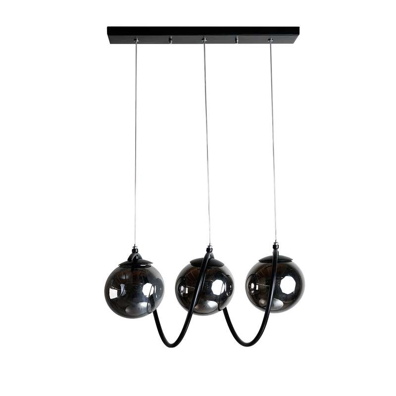   لوستر سه شعله چشمه نور کد A1263/3-BK