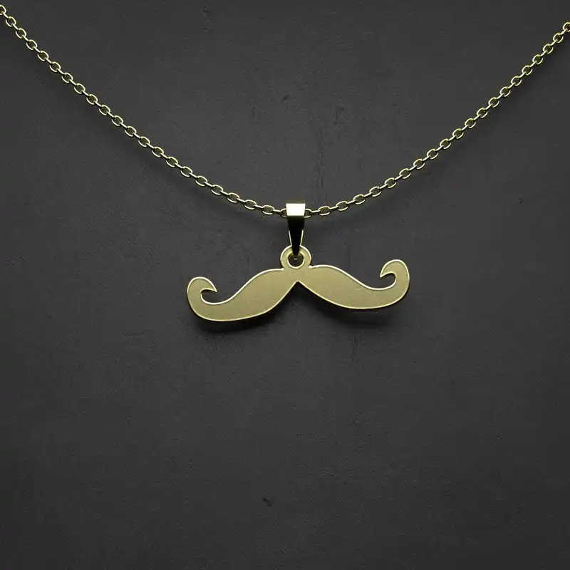 گردنبند طلا 18 عیار زنانه مدوپد مدل سبیل کد Q2-1-1032