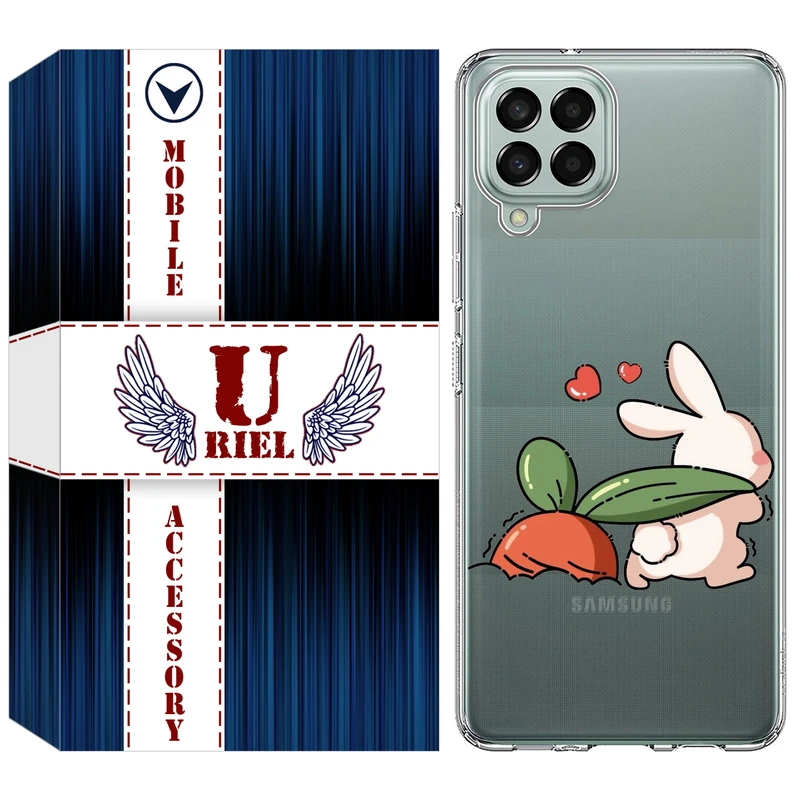 کاور یوریل مدل Clear کد 71 طرح خرگوش مناسب برای گوشی موبایل سامسونگ Galaxy M33