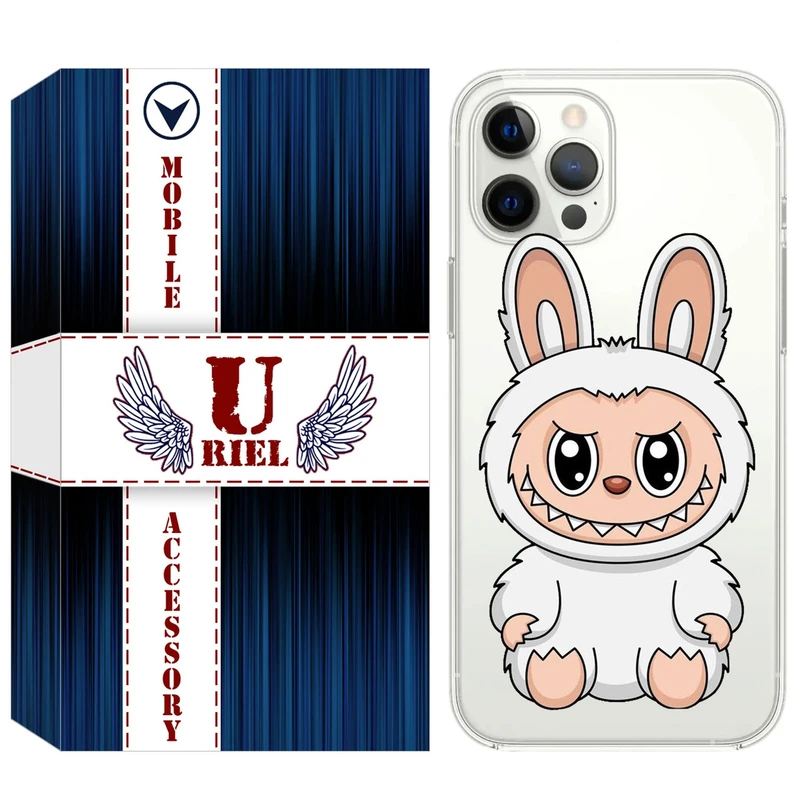 کاور یوریل مدل Clear کد 113 طرح لبوبو Labubu مناسب برای گوشی موبایل اپل iPhone 13 Pro Max