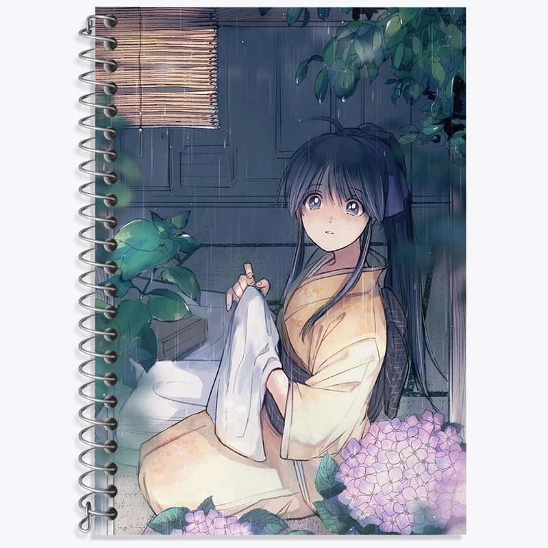 دفتر زبان 50 برگ خندالو مدل سه خط طرح کائورو انیمه رورونی کنشین کد 34908