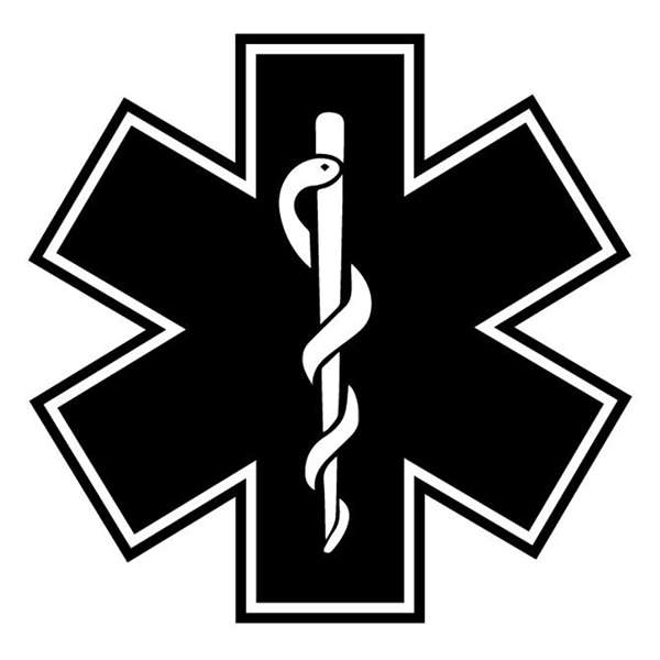 برچسب بدنه خودرو مارکت میکس طرح لوگو بیمارستان مدل Ambulance کد 1147MMIX