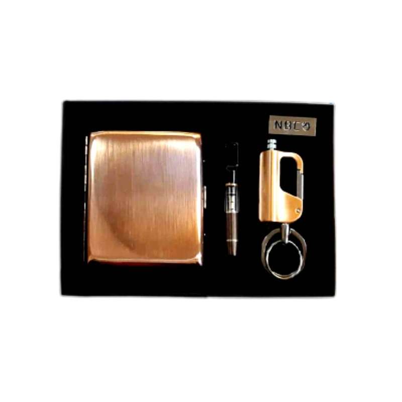 ست هدیه فندک و جاسیگاری ان بی کو مدل ساده