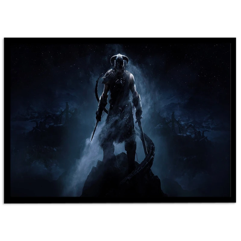 تابلو نوری بکلیت طرح بازی گیم نت Skyrim مدل چراغدار B-s1436