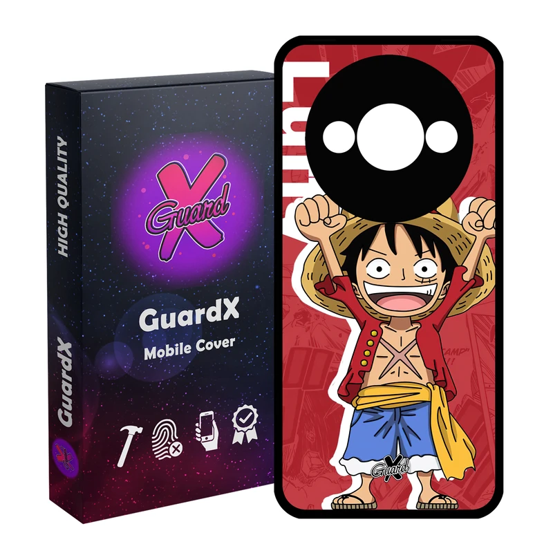 کاور گارد ایکس طرح Luffy مدل Glass10470 مناسب برای گوشی موبایل شیائومی Redmi A3 4G/ A3X 4G/ Poco C61
