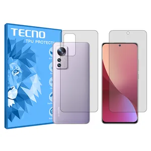 Tecno Resistant model transparent screen protector suitable for Xiaomi 12X mobile phone along with the back of the phone