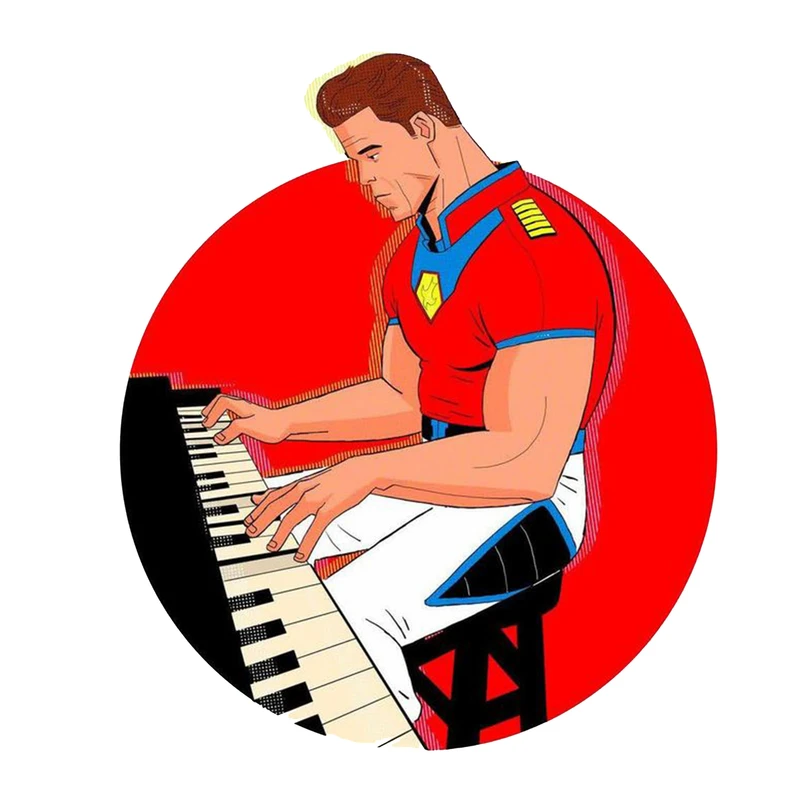 استیکر لپ تاپ و موبایل مدل سریال طرح صلح طلب دی سی Peacemaker DC کد 4540