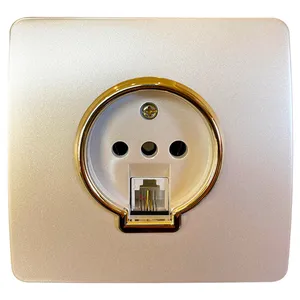 پریز تلفن صنایع آسیا الکتریک مدل SAD-GOLD