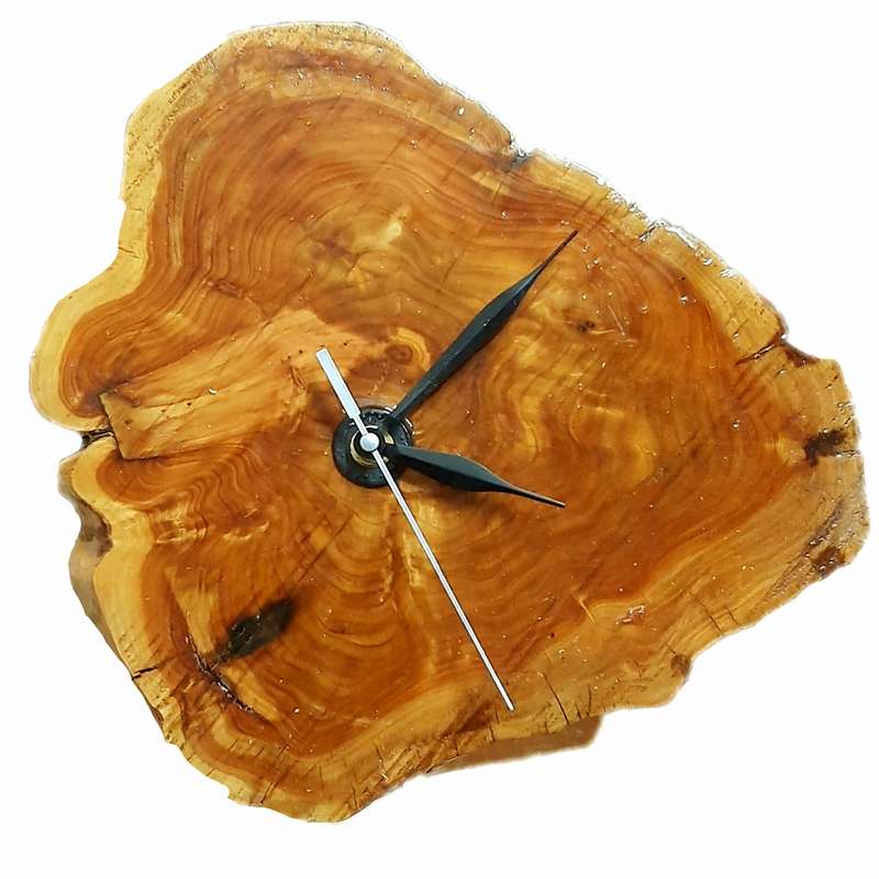 ساعت دیواری مدل اسلب چوبی 01