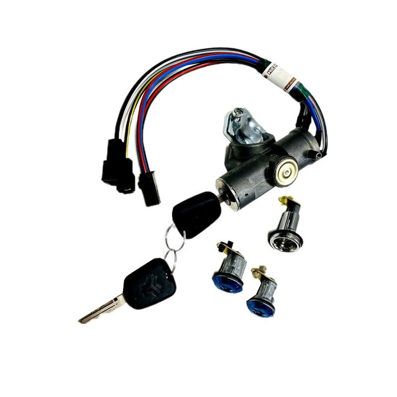 سوئیچ استارت و درب کامل نصیری  654970 مناسب برای پراید مجموعه 4 عددی