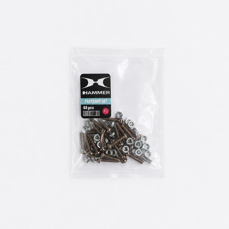 پیچ استوانه و مهره هامر مدل رباتیک کد M3x15 بسته 40 عددی