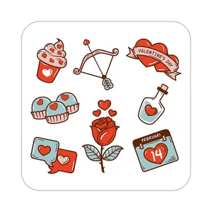 زیر لیوانی کاکتی طرح عاشقانه مدل mp38112