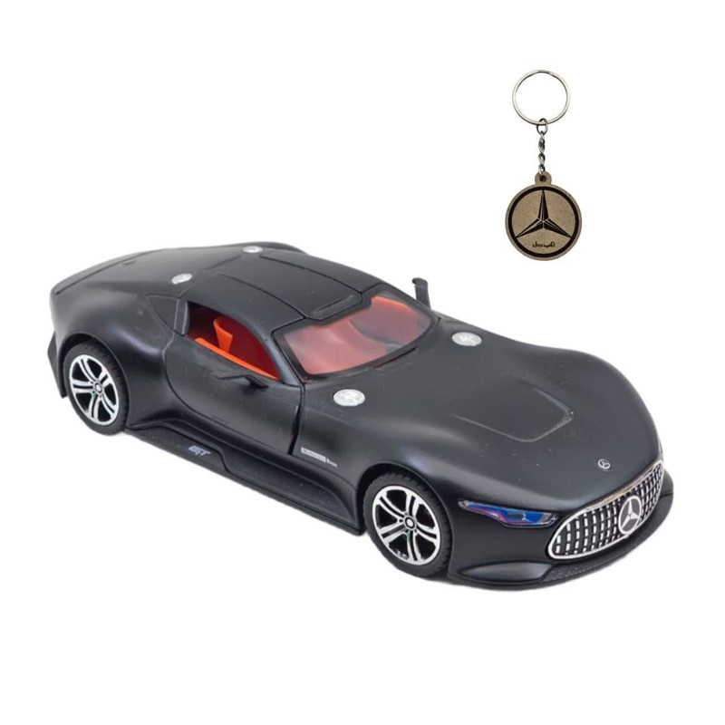 ماکت ماشین ناب سل مدل مرسدس بنز ای ام جی ویژن جی تی فلزی چراغدار درب خفاشی کد Mercedes Benz AMG Vision GT
