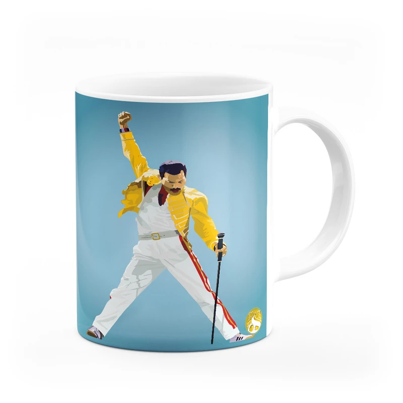 ماگ هومرو طرح فردی مرکوری کویین بند مدل MG9384