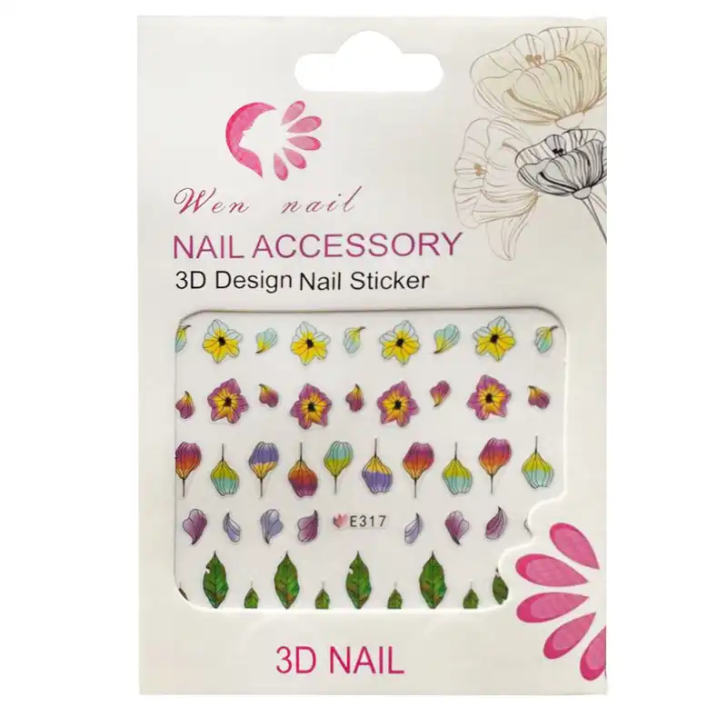 برچسب لنز ناخن مدل E-317