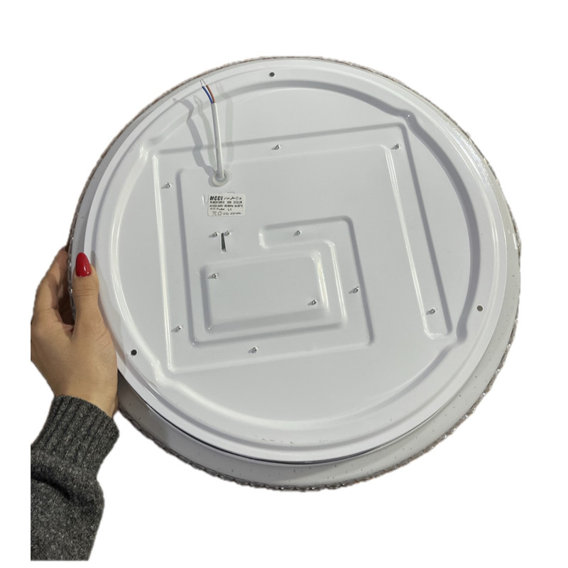 چراغ سقفی 36 وات مودی مدل دوطبقه دور کریستالی