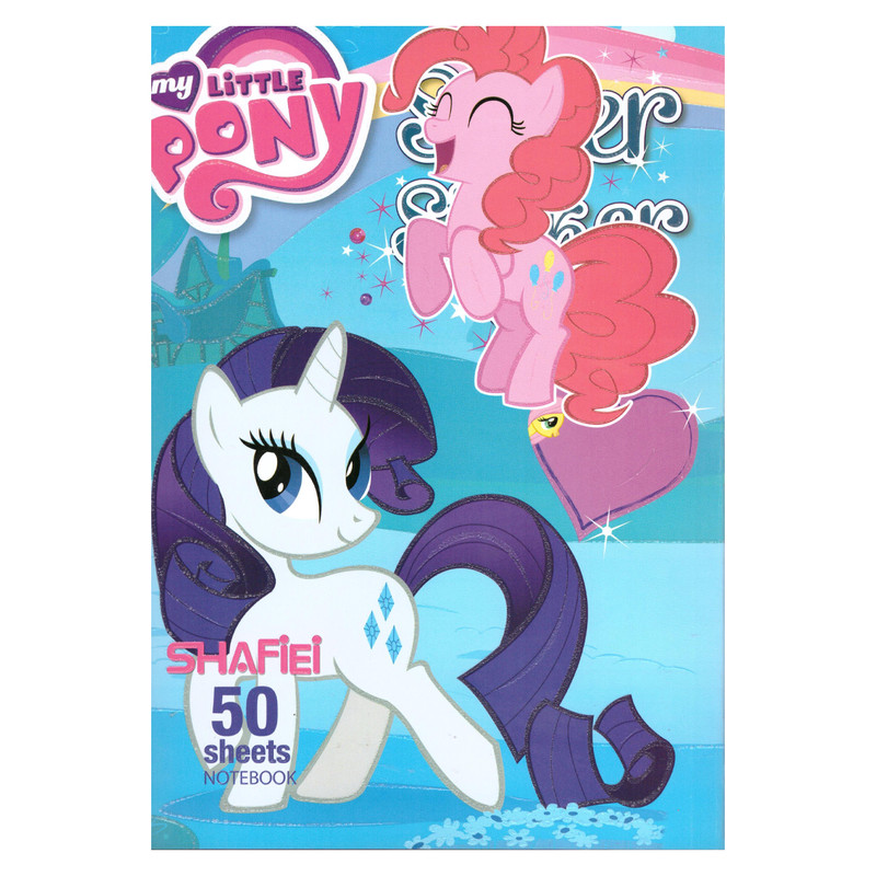 دفتر مشق 50 برگ شفیعی طرح پونی کد 06 