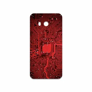 MAHOOT Red Printed Circuit Board Cover Sticker for HTC U11
