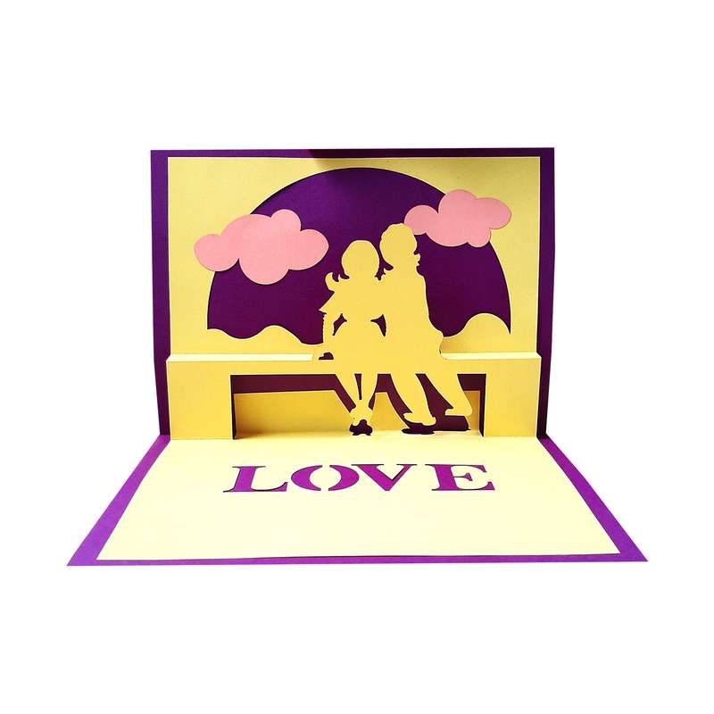 کارت پستال مدل سه بعدی در کنار تو کد 70