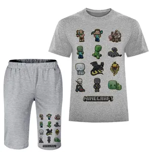 ست تی شرت و شلوارک مردانه مدل ماینکرفت A210