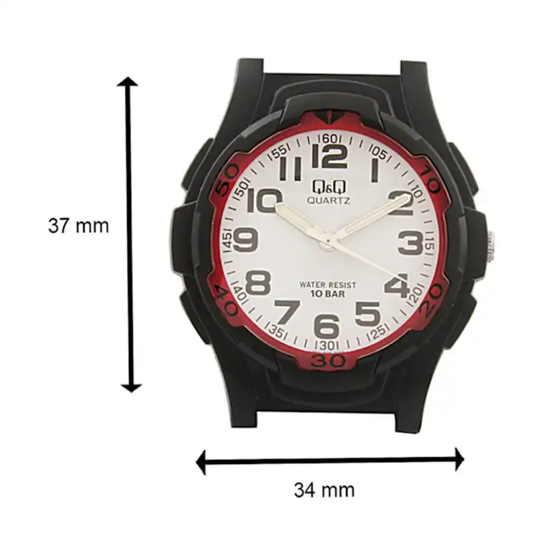 ساعت مچی عقربه ای زنانه و مردانه کیو اند کیو مدل VP84J006Y