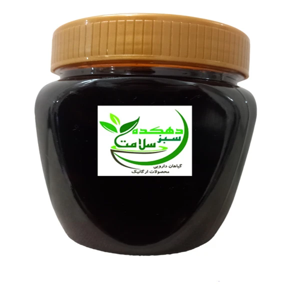 مربای آلبالو با شکر قهوه ای دهکده سبز سلامت - 500 گرم