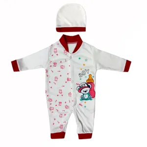 ست سرهمی و کلاه نوزادی مدل بچه خرس کد 990334