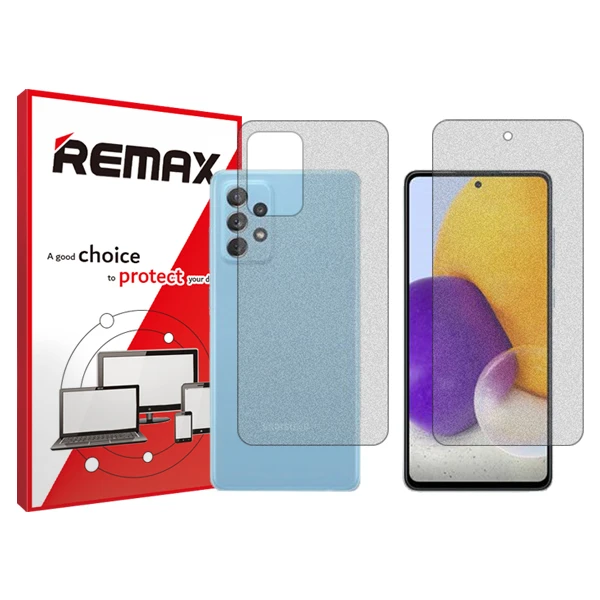 محافظ صفحه نمایش مات ریمکس مدل HyMTT مناسب برای گوشی موبایل سامسونگ Galaxy A72  به همراه محافظ پشت گوشی