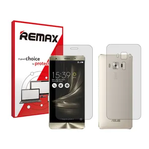 Remax Resistant model transparent screen protector suitable for Asus Zenfone 3 Deluxe ZS570KL mobile phone along with the back protector