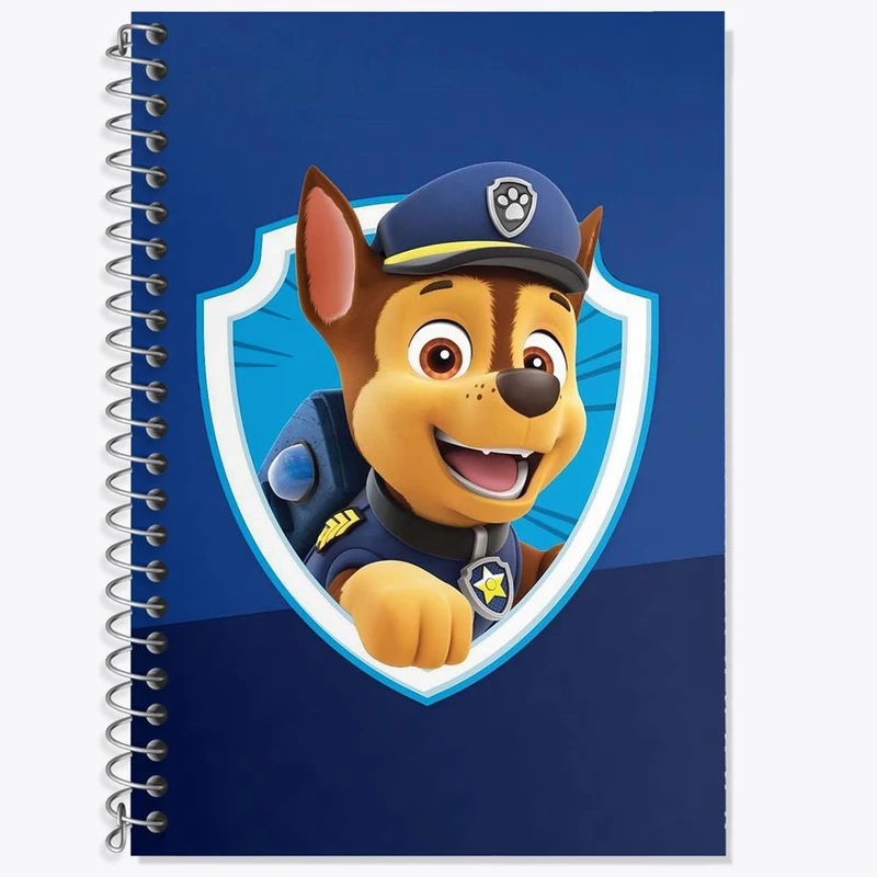 دفتر زبان 50 برگ خندالو مدل دو خط طرح انیمیشن سگ های نگهبان کد 26953