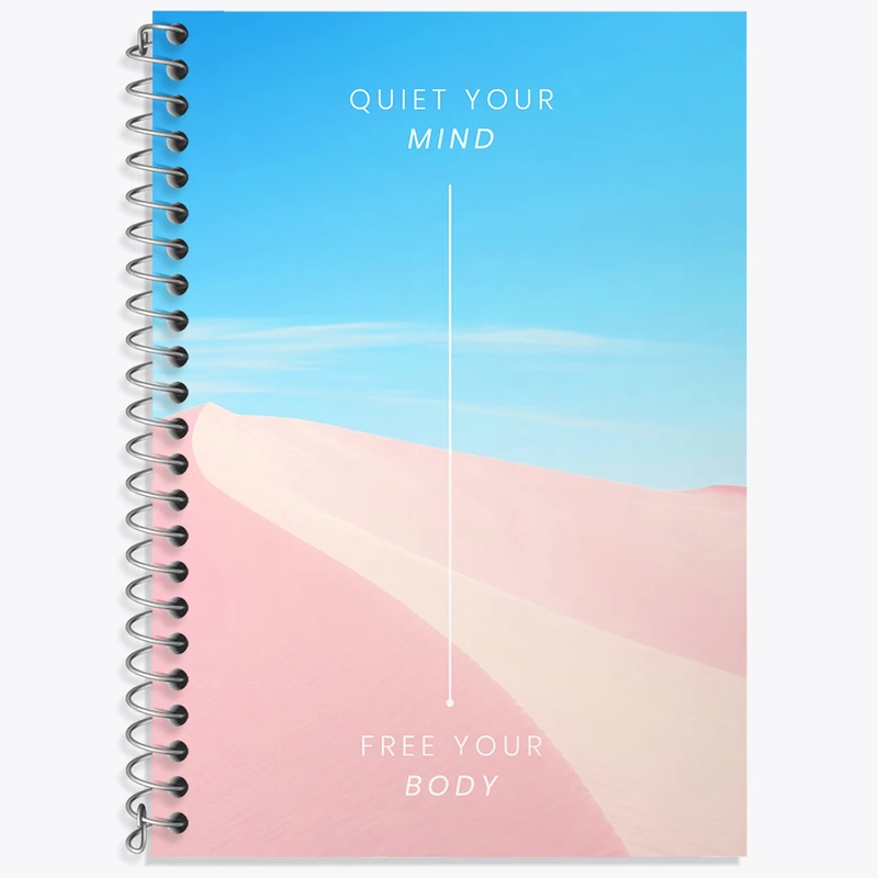 دفتر نت موسیقی 50 برگ خندالو طرح Quiet Your Mind Free Your Body کد N2329