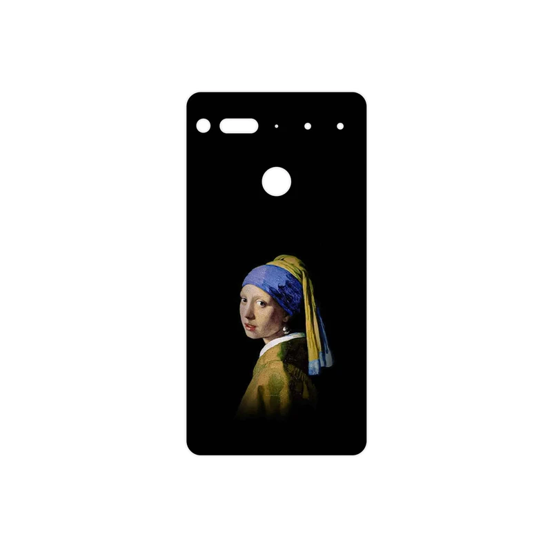 برچسب پوششی ماهوت مدل Girl with a Pearl Earring of Vermeer مناسب برای گوشی موبایل اسنشال PH1