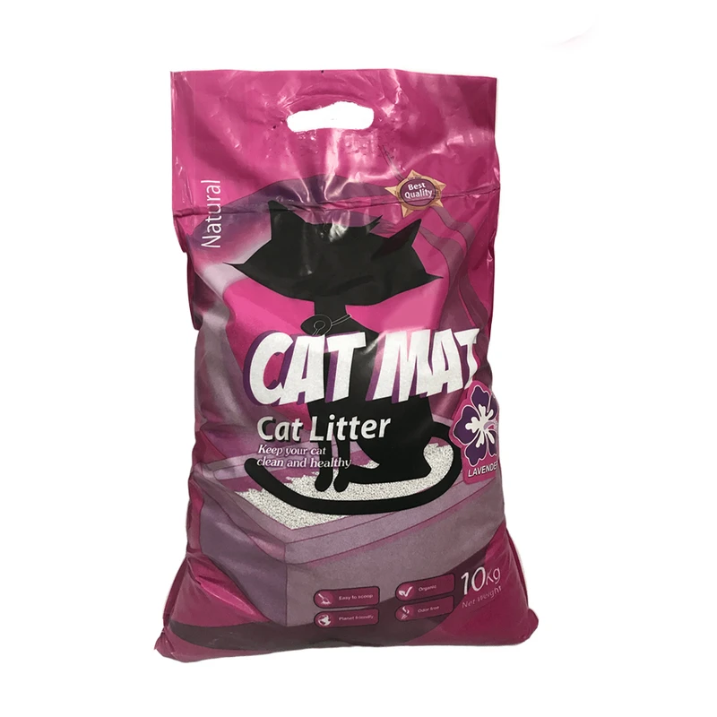 خاک بستر گربه کت مت مدل Lavender scent وزن 10 کیلوگرم