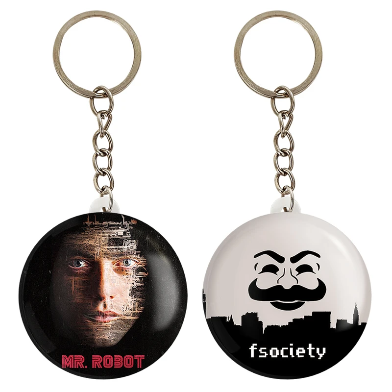 جاکلیدی خندالو مدل الیوت الدرسون سریال آقای ربات Mr.Robot کد 1023410236 مجموعه 2 عددی