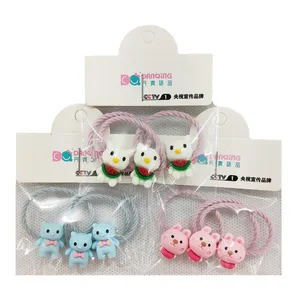 کش مو دخترانه مدل عروسکی کد FF-450 بسته 9 عددی