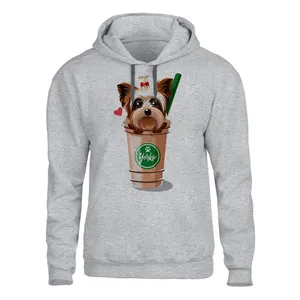 هودی مردانه مدل dog کد 138 رنگ طوسی