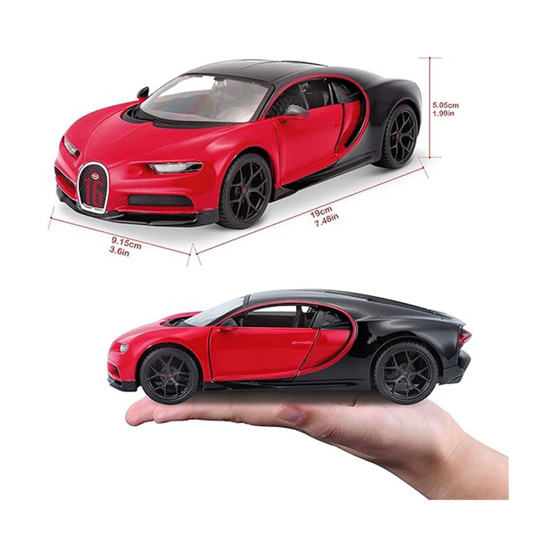 ماکت ماشین مایستو مدل بوگاتی شیرون Bugatti chiron 1:24