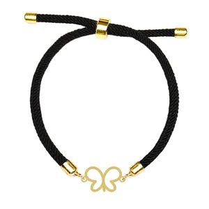 دستبند زنانه هایکا مدل ارت لاین پروانه کد d.ha327