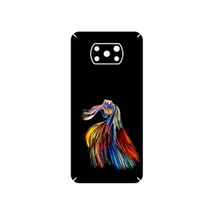 MAHOOT Rainbow Hair Digital Art Cover Sticker for Xiaomi Poco X3 NFC