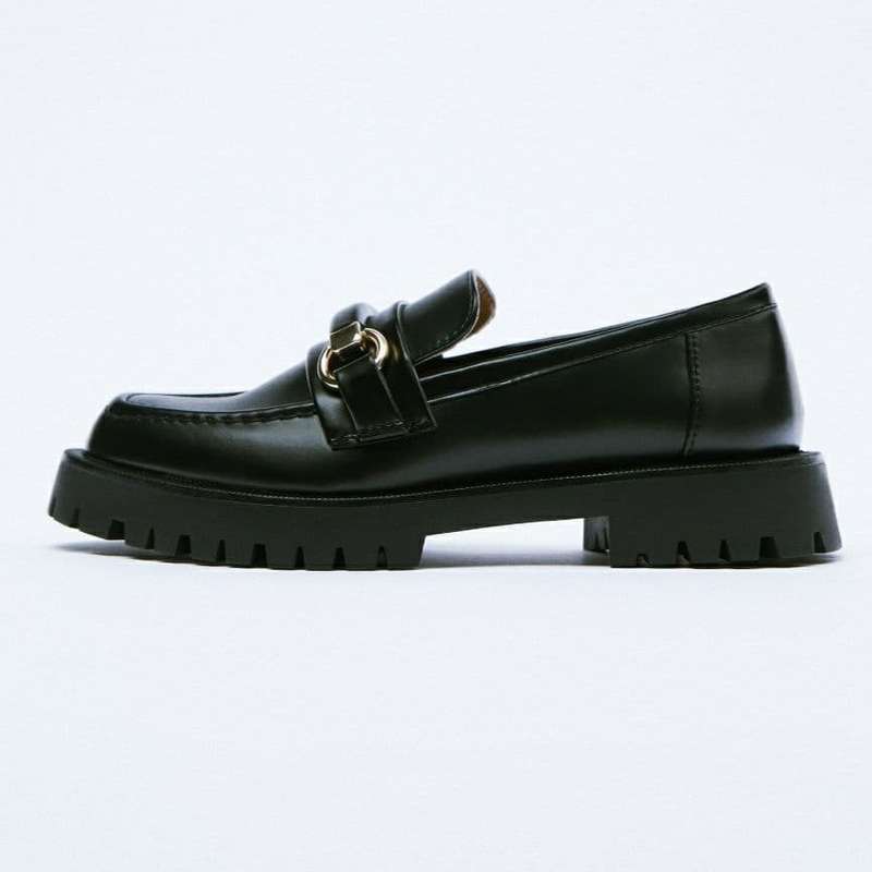 کفش زنانه مدل loafers with track sole 