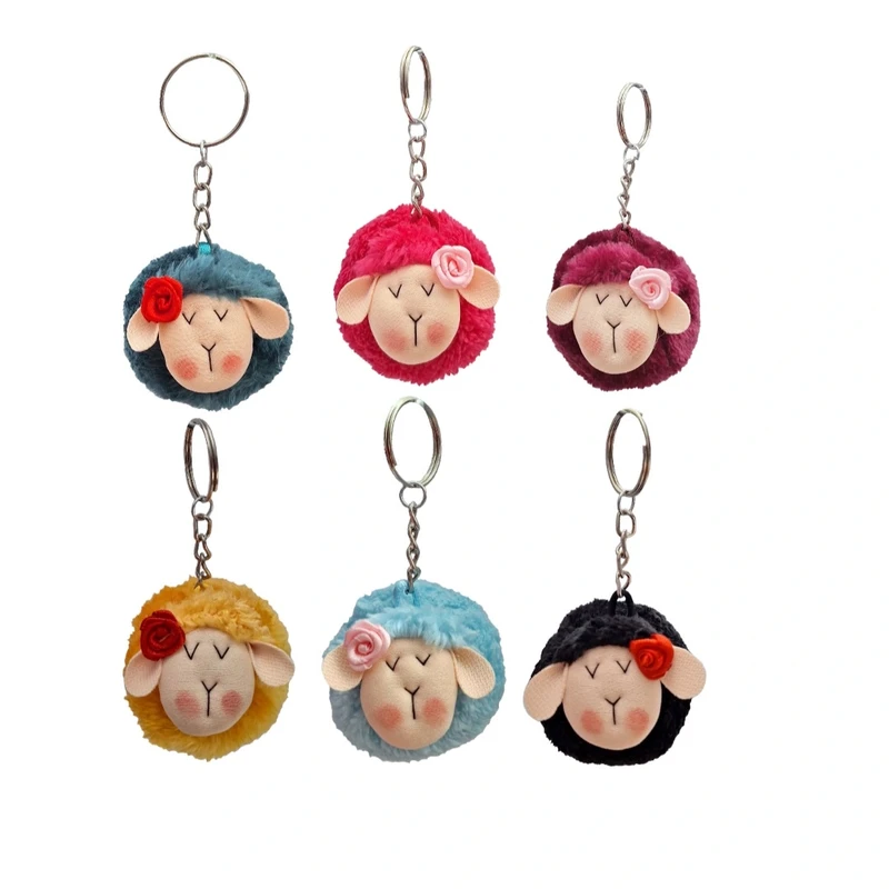 جاکلیدی دخترانه مدل گوسفند بسته ۶ عددی