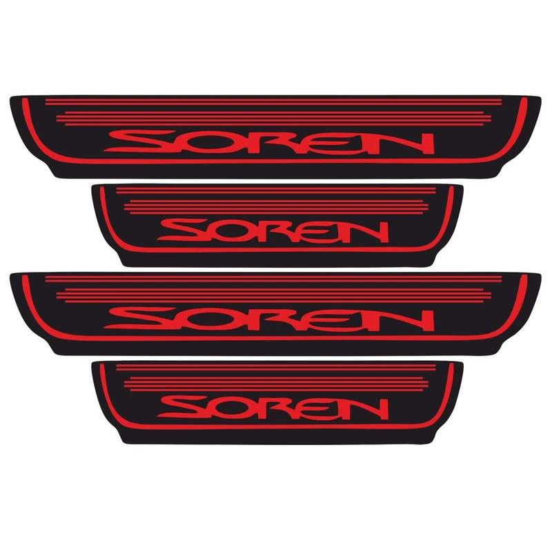    برچسب بدنه خودرو اسپرت غدیر مدل CH RE YA59 A80مناسب برای سورن بسته 4 عددی