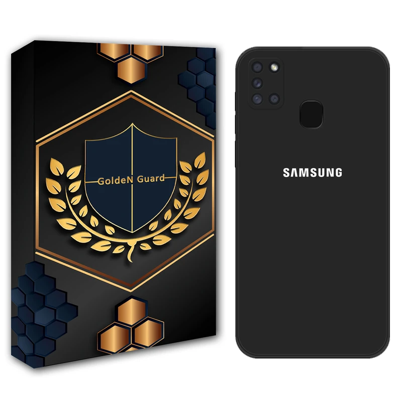 کاور گلدن گارد مدل سیلیکونی پاک کنی مناسب برای گوشی موبایل سامسونگ Galaxy A21S