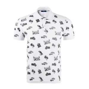 پولوشرت آستین کوتاه مردانه آر اِن اِس کد 155192 رنگ سفید