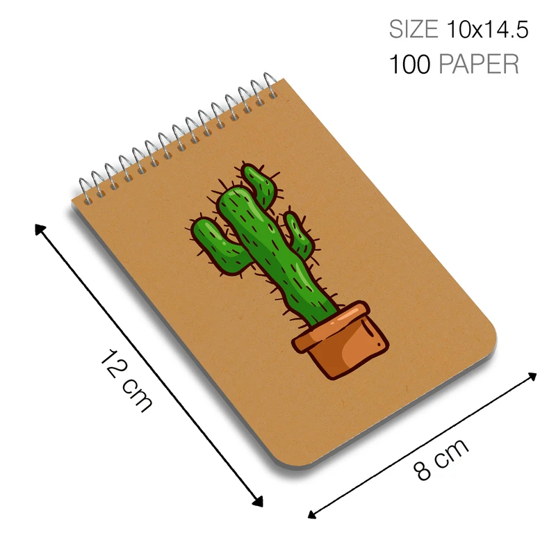 دفترچه یادداشت 100 برگ مستر راد طرح کاکتوس کد cactus 1705 عکس شماره 2