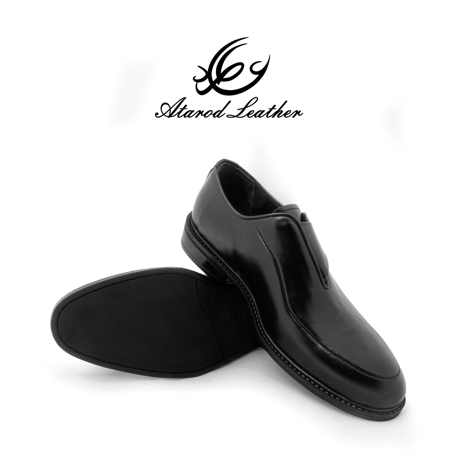 کفش مردانه چرم عطارد مدل چرم طبیعی کد SH284 -  - 5