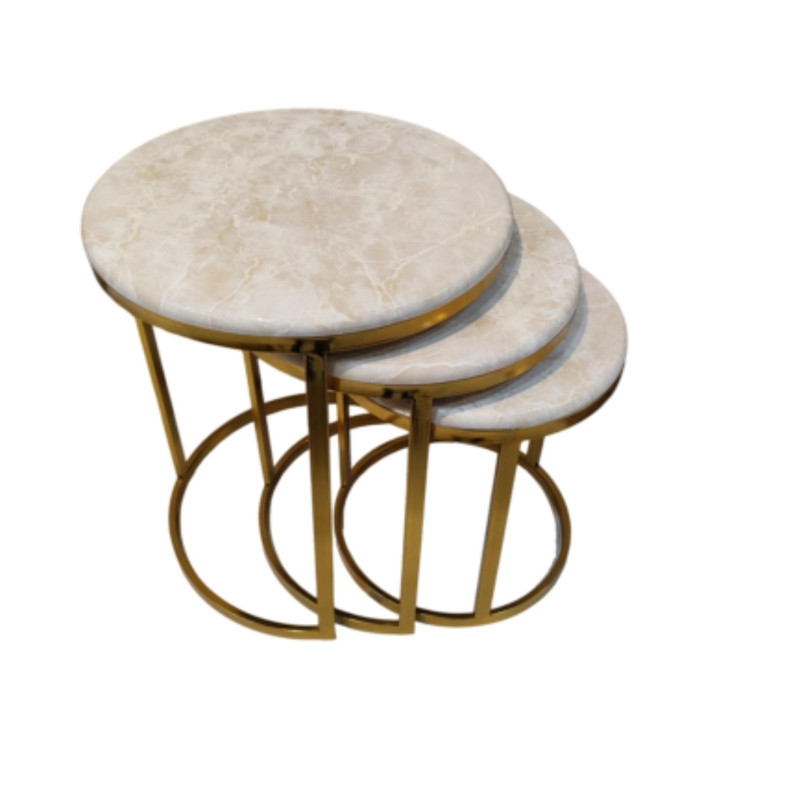 میز عسلی مدل ارکیده مجموعه سه عددی میز عسلی مدل ارکیده مجموعه سه عددی